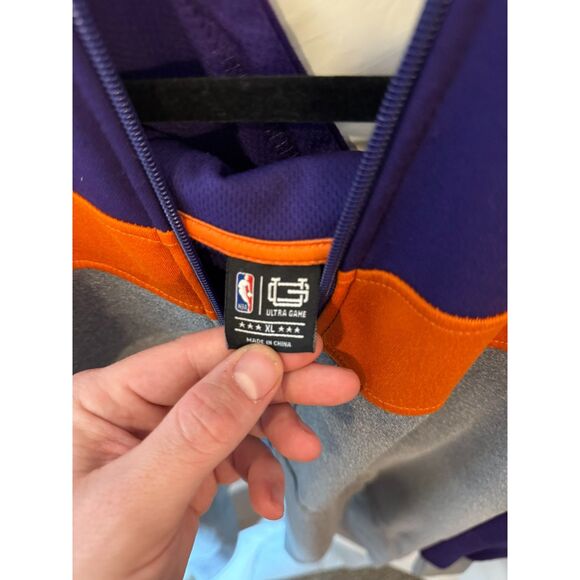 Phoenix Suns NBA Ultra Game Pullover Hoodie XL Colorblock Half Zip - Picture 4 of 4